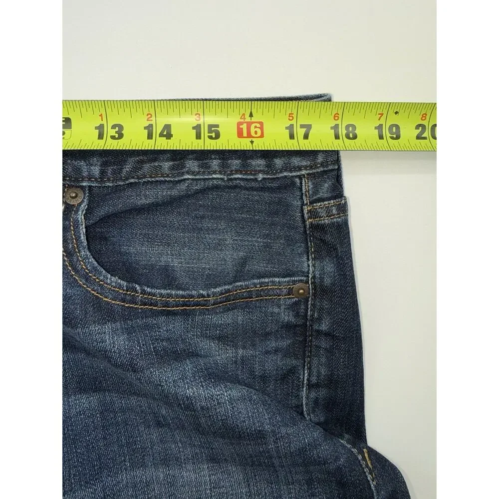 Lucky Brand 361 Vintage Straight Jeans Men's 33x30 Medium Dark Wash Baggy Y2K